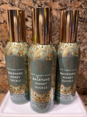 3) “BACKYARD HONEYSUCKLE” Concentrated Room Sprays, ea 1.5 oz / 42.5 g, B&BW NWT
